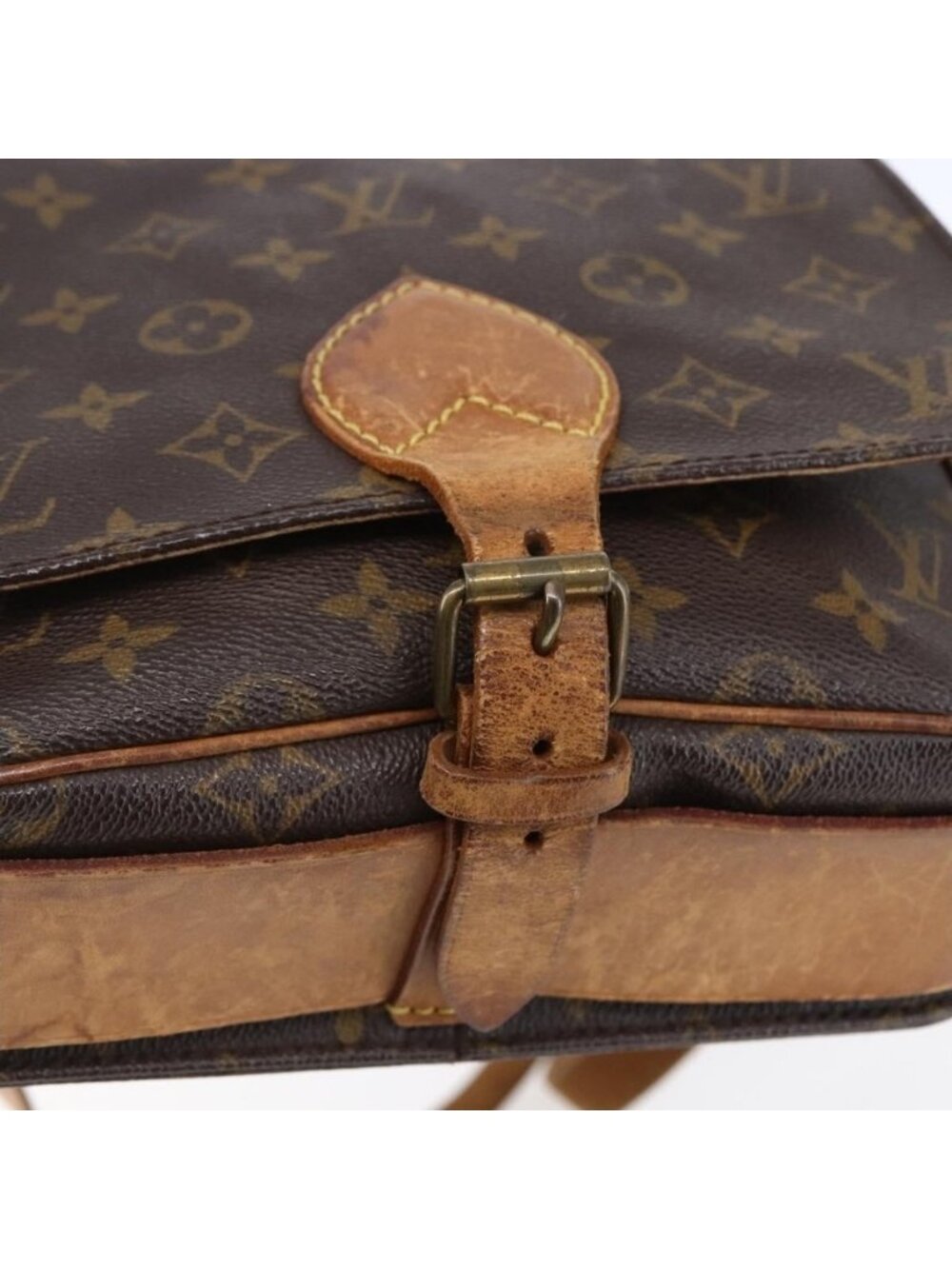 Authentic LOUIS VUITTON Monogram Cartouchiere MM Shoulder Bag M51253 LV - Picture 16 of 16
